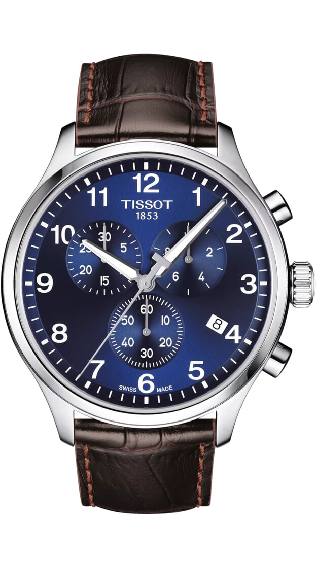 TISSOT CHRONO XL 45MM ΜΠΛΕ ΚΑΝΤΡΑΝ