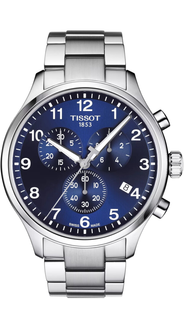 TISSOT CHRONO XL CLASSIC Quartz Chronograph 45mm μπλε καντραν