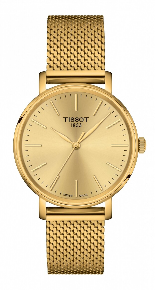 TISSOT EVERYTIME LADY Quartz 34mm Σαμπανί Καντράν