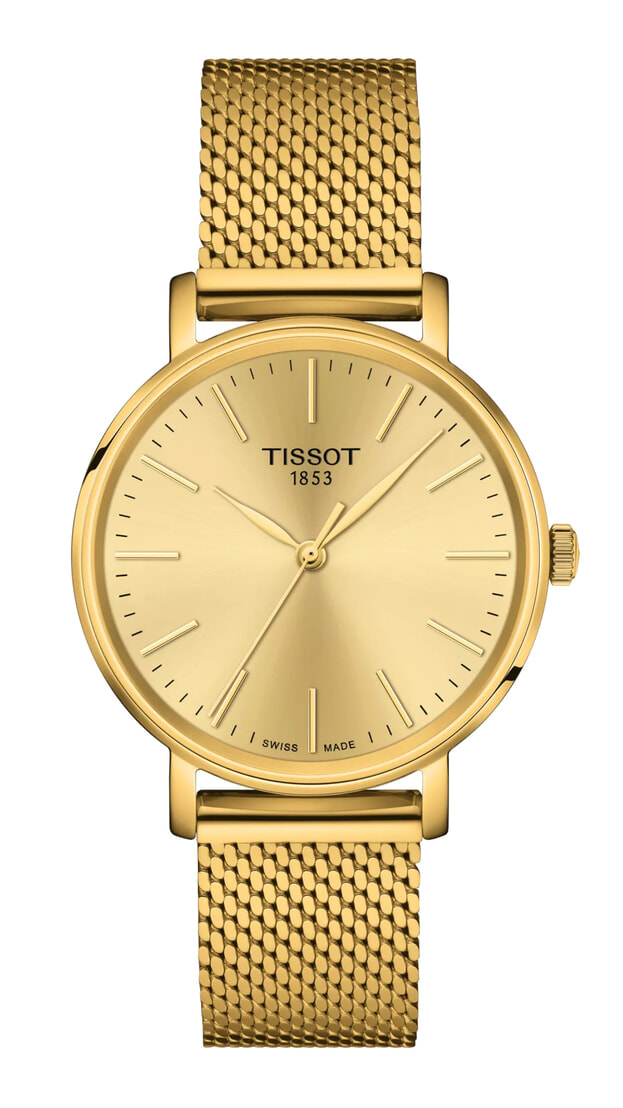 TISSOT EVERYTIME LADY Quartz 34mm Σαμπανί Καντράν
