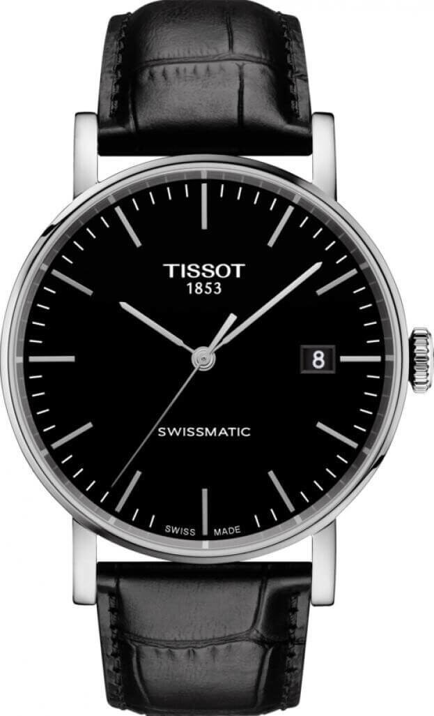 TISSOT EVERYTIME SWISSMATIC 40mm μαύρο καντράν ανδρικό ρολόι