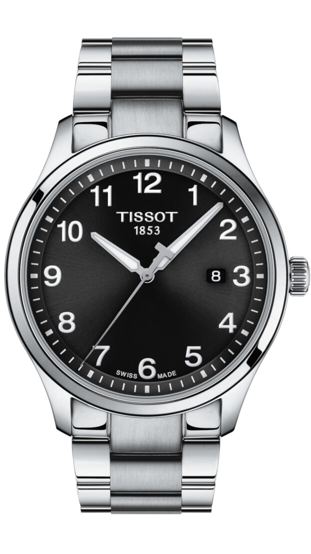 TISSOT  GENT XL 42MM BLACK DIAL