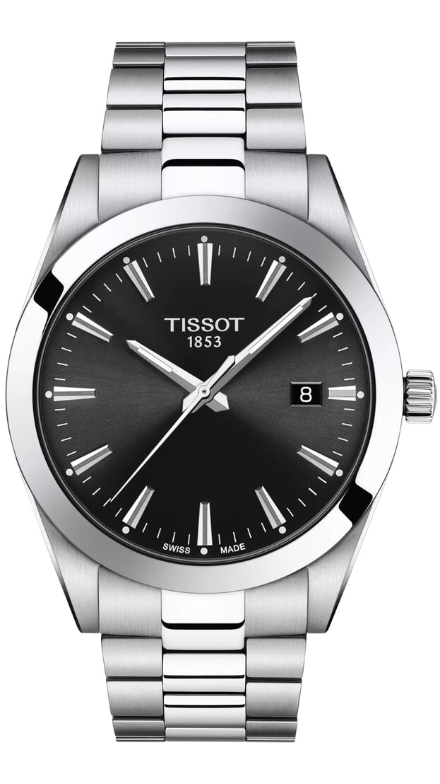 TISSOT GENTLEMAN BLACK 40MM BLACK DIAL