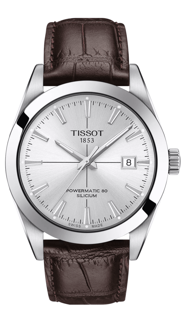 TISSOT Gentleman Powermatic 80 Αυτόματο 40mm Ασημί Καντράν