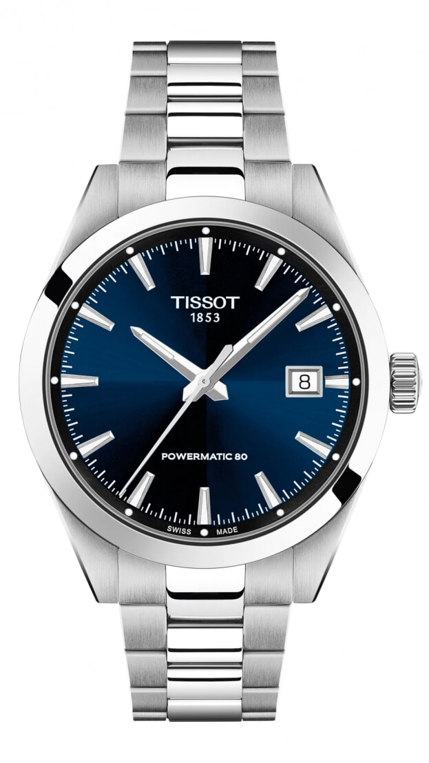 TISSOT Gentleman Powermatic 80 38mm Μπλε Καντράν