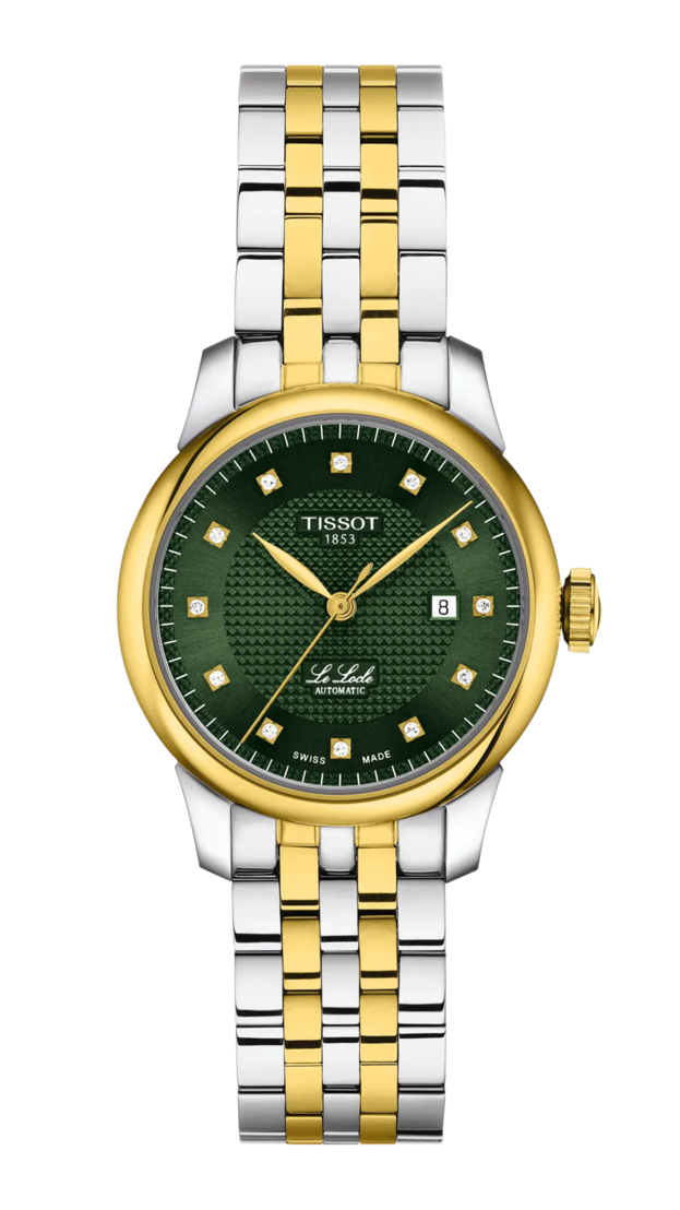 TISSOT Le Locle Powermatic 80 Lady Αυτόματο 29mm Πράσινο Καντράν