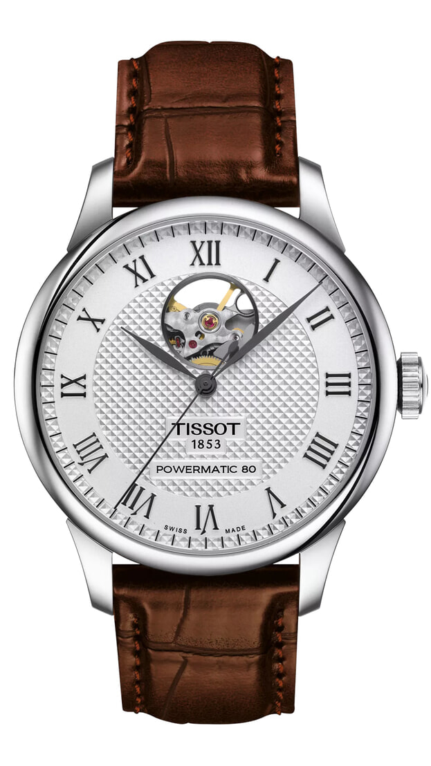 TISSOT LE LOCLE POWERMATIC 80 OPEN HEART 39.3mm SIlver Dial