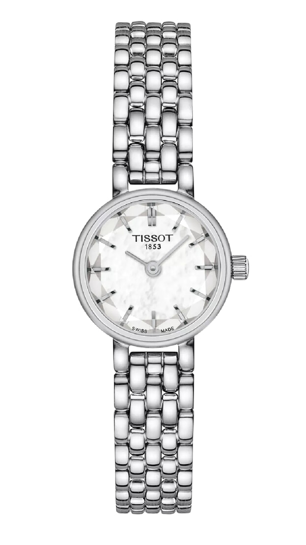 Tissot Lovely Round Μπαταρίας 19,5mm Λευκό Mother of Pearl Καντράν