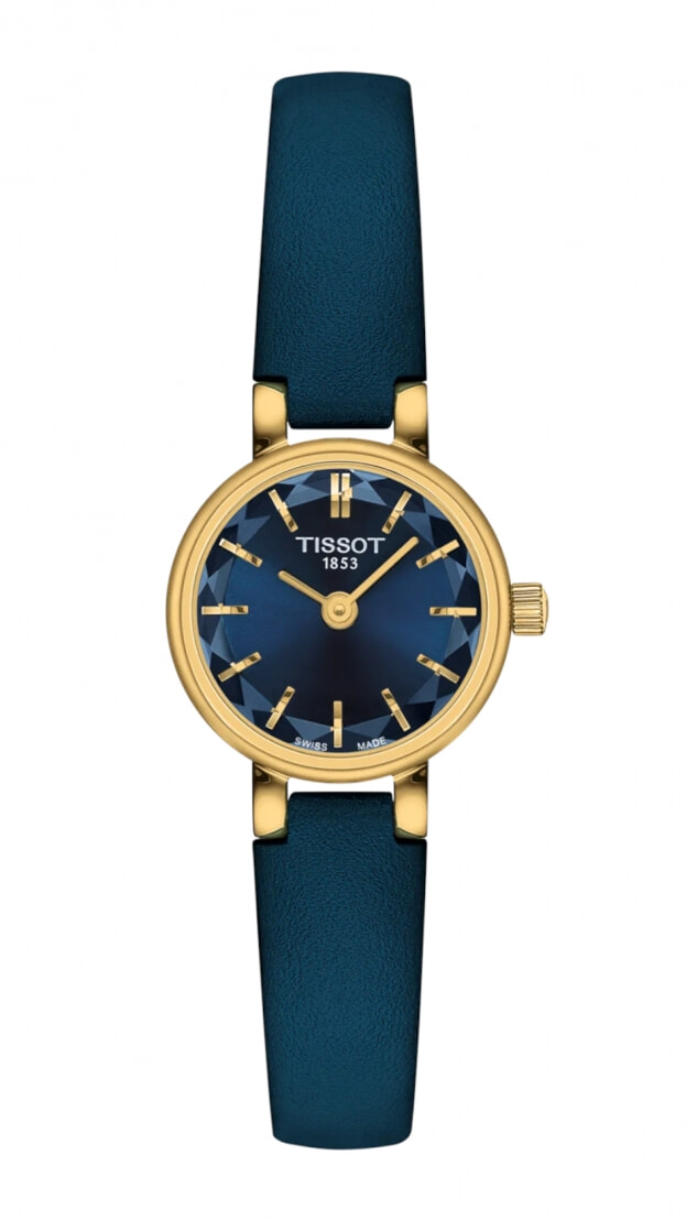 Tissot Lovely Round Μπαταρίας 19,5mm Μπλε Καντράν