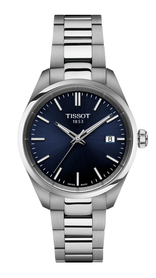 Tissot PR 100 34mm μπλε καντραν