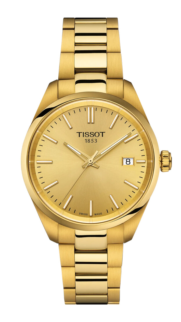 Tissot PR 100 34mm χρυσο καντραν