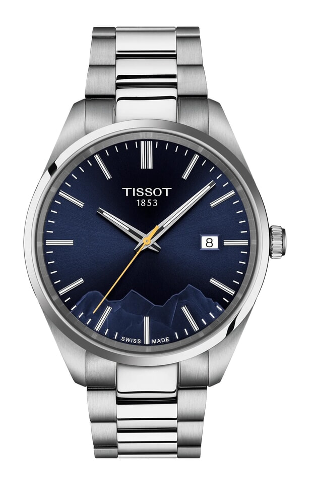 TISSOT PR 100 Jungfraubahn Special Edition Μπαταρίας 40mm Μπλε Καντράν