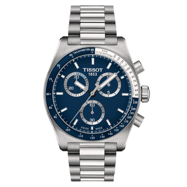 TISSOT PR516 Chronograph 40mm μπλε καντραν