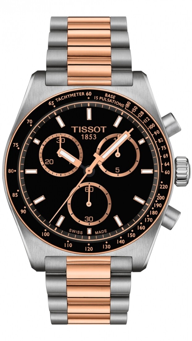 TISSOT PR516 Χρονογράφος Μπαταρίας 40mm Μαύρο Καντράν