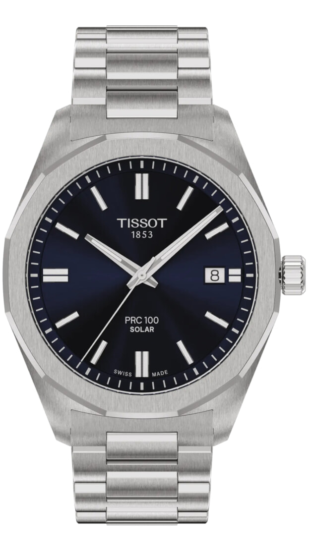 Tissot PRC 100 Solar Quartz 39mm Blue Dial