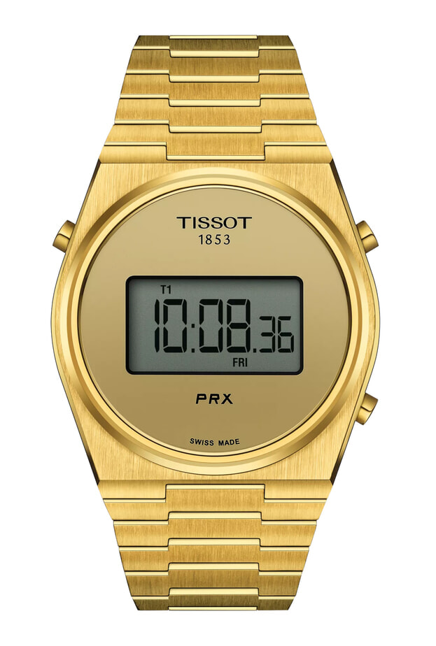 Tissot PRX Digital 40 mm χρυσο καντραν