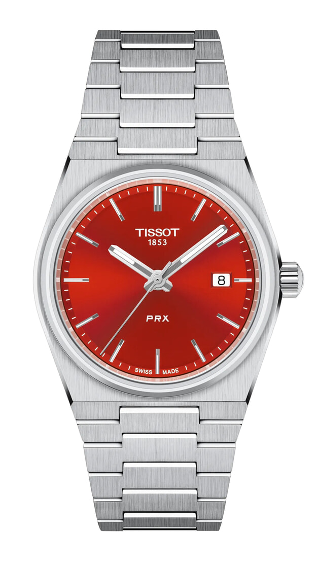 Tissot PRX Quartz 35mm Red Dial