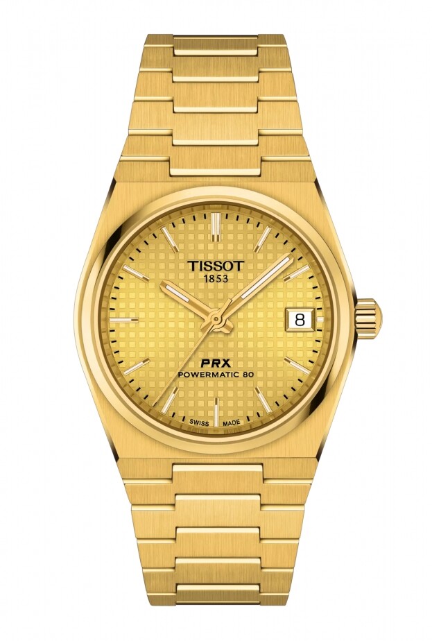 Tissot PRX Powermatic 80 35mm χρυσο καντραν
