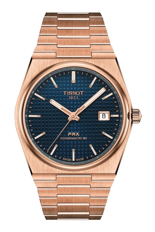 Tissot PRX Powermatic 80 40mm Μπλε Καντράν