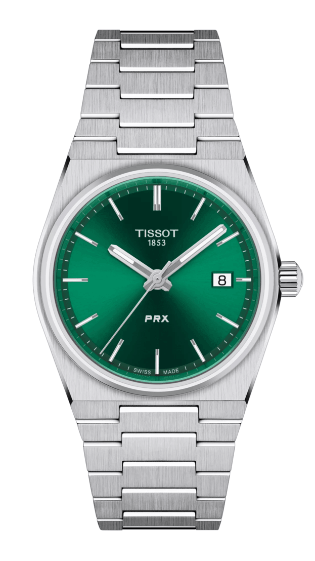 Tissot PRX Μπαταρίας 35mm Πράσινο Καντράν