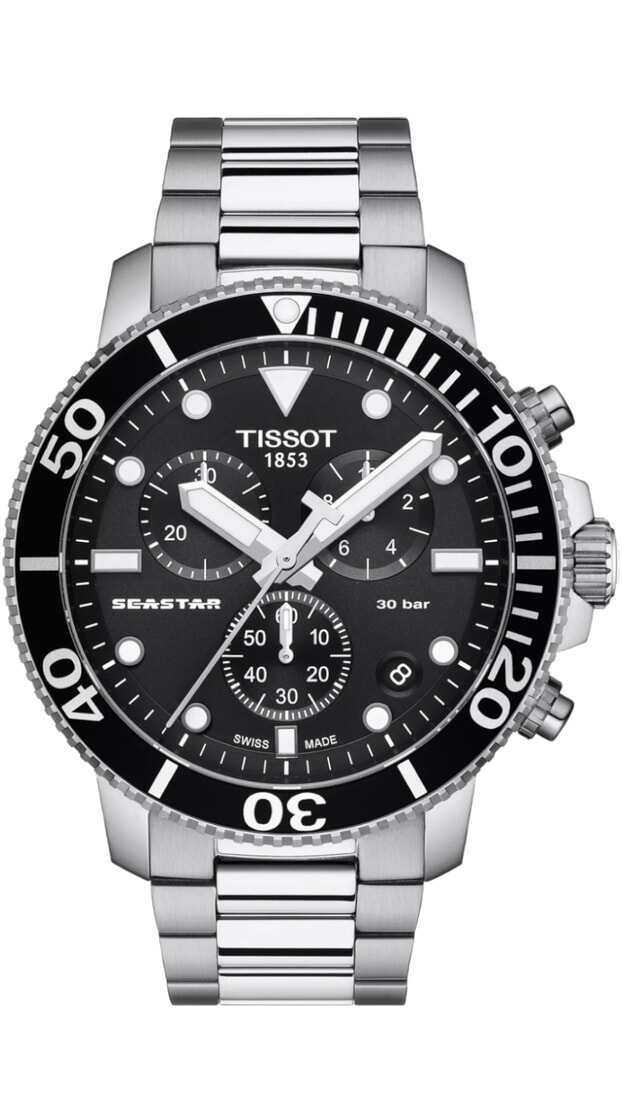 TISSOT SEASTAR 1000 CHRONOGRAPH 45.5ΜΜ BLACK DIAL