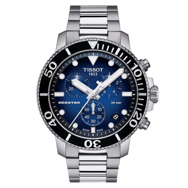 Tissot Seastar 1000 Chronograph 45.5mm μπλε καντραν