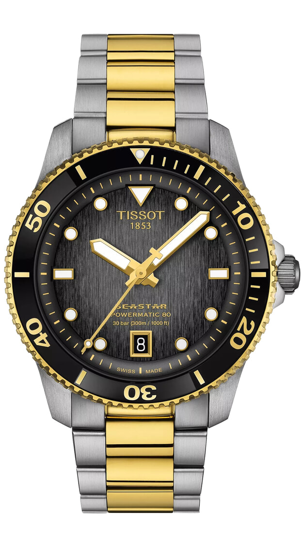 Tissot Seastar 1000 Powermatic 80 40mm black dial