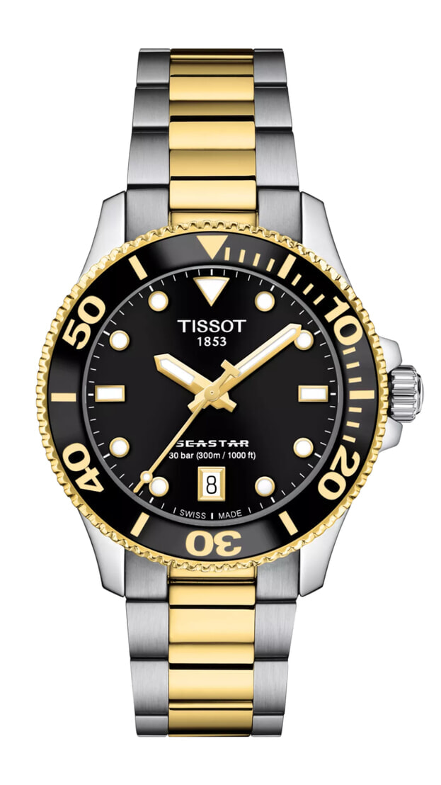 TISSOT Seastar 1000 Quartz 36mm Μαύρο Καντράν