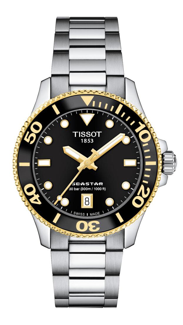 TISSOT Seastar 1000 Quartz 36mm Μαύρο Καντράν