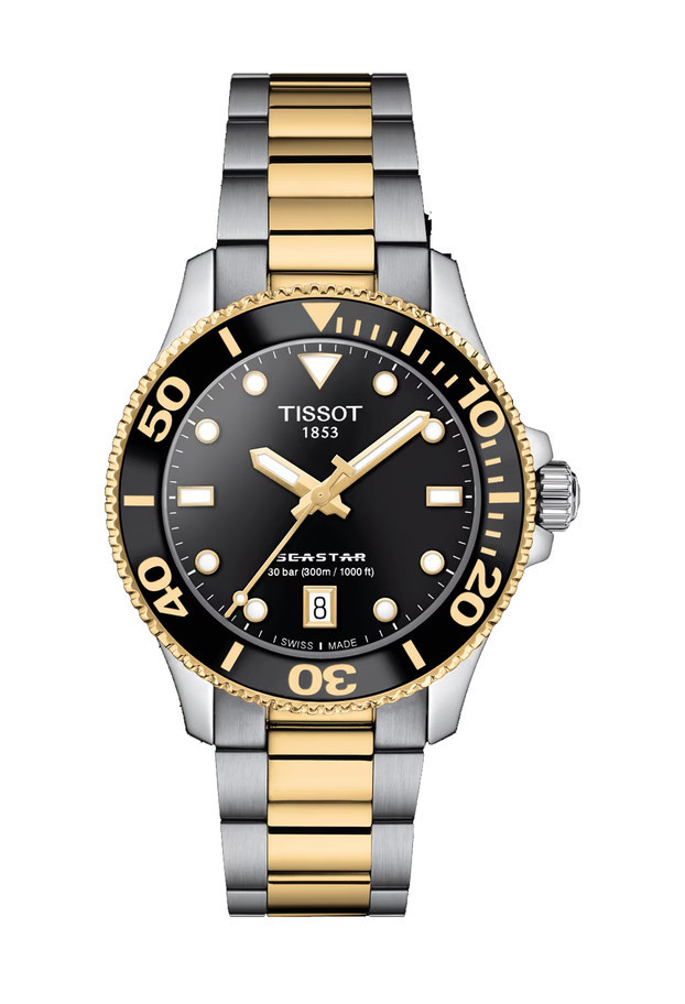 TISSOT Seastar 1000 Quartz 36mm Μαύρο Καντράν Unisex Ρολόι