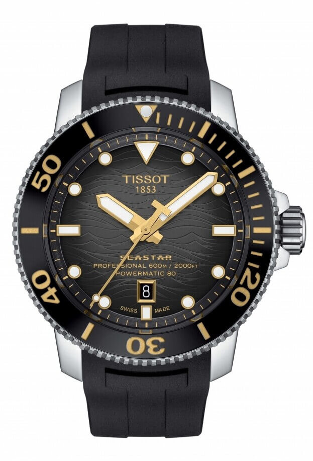TISSOT SEASTAR 2000 PROFESSIONAL POWERMATIC 80 46mm grey gradient Dial Gents Watch