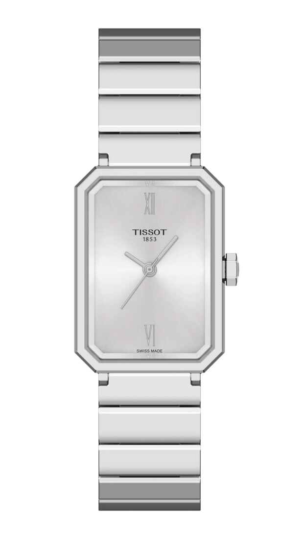 Tissot SRV Μπαταρίας 30mm Ασημί Καντράν