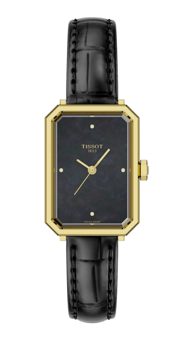 Tissot SRV Quartz 30mm Black Mother of Pearl Dial
