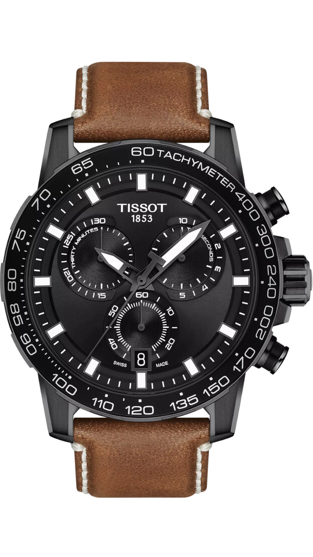 TISSOT SUPERSPORT CHRONO 45MM bLACK DIAL