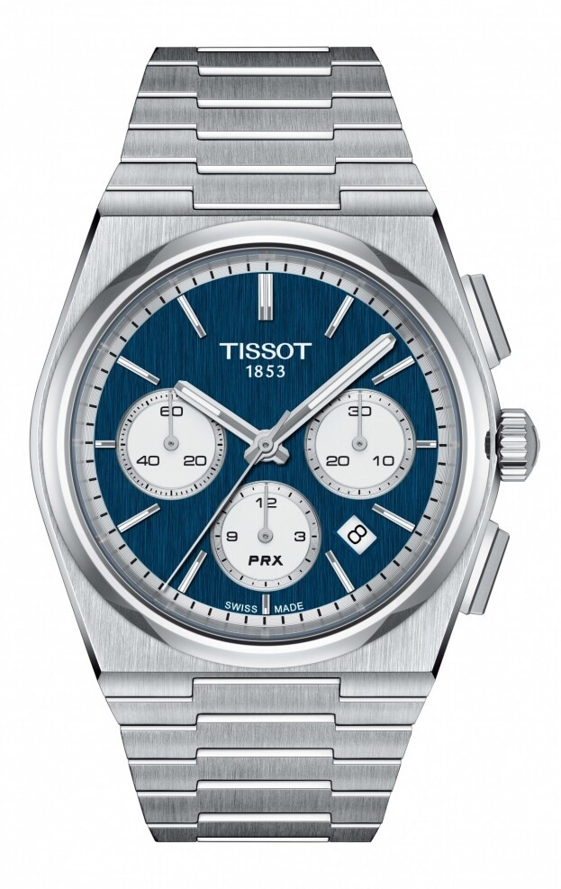 TISSOT T-Classic PRX AUTOMATIC CHRONOGRAPH 42mm Μπλε Καντράν