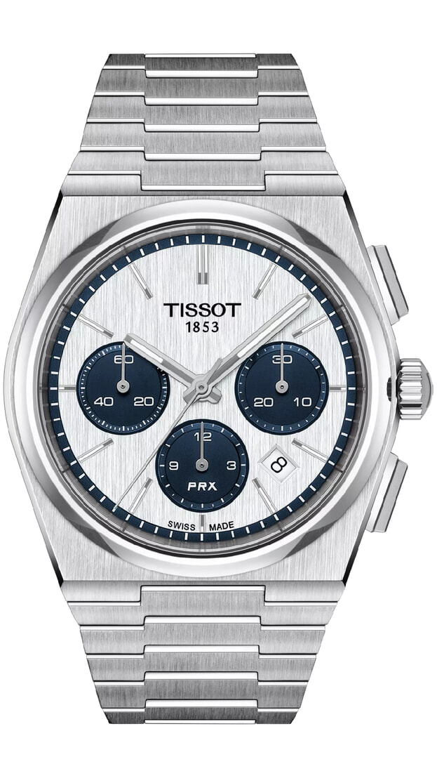 TISSOT T-Classic PRX Chrono Automatic 42mm White Dial