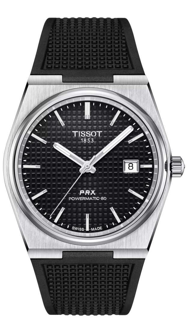 TISSOT T-Classic PRX Powermatic 80 40mm Black Dial