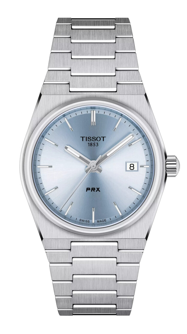 TISSOT T-Classic PRX Quartz 35mm Γαλα΄ζιο Καντράν