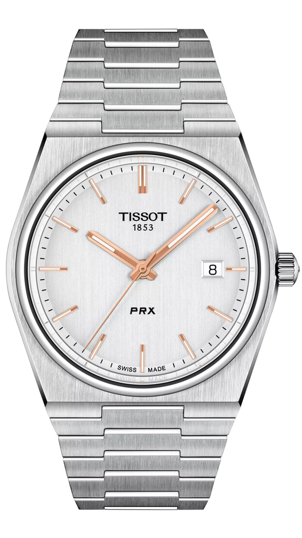 TISSOT T-Classic PRX Quartz 40mm Silver Dial
