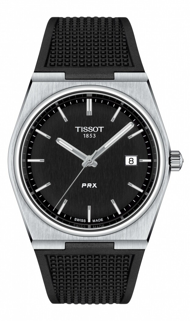 TISSOT T-Classic PRX Quartz 40mm Μαύρο Καντράν Ανδρικό Ρολόι
