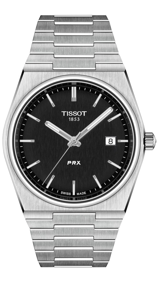 TISSOT T-Classic PRX Quartz 40mm Black Dial
