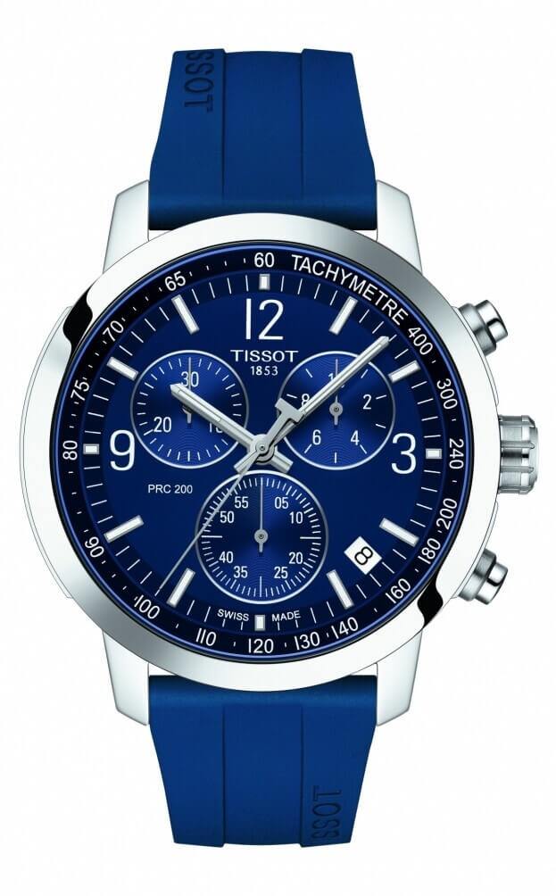 TISSOT T-Sport PRC 200 Χρονογράφος Quartz 42mm Μπλε Καντράν Ανδρικό Ρολόι