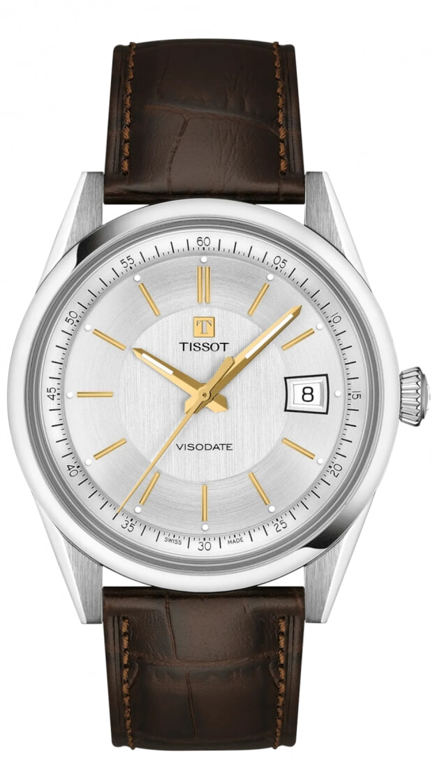 Tissot Visodate Αυτόματο 39mm Ασημί Καντράν