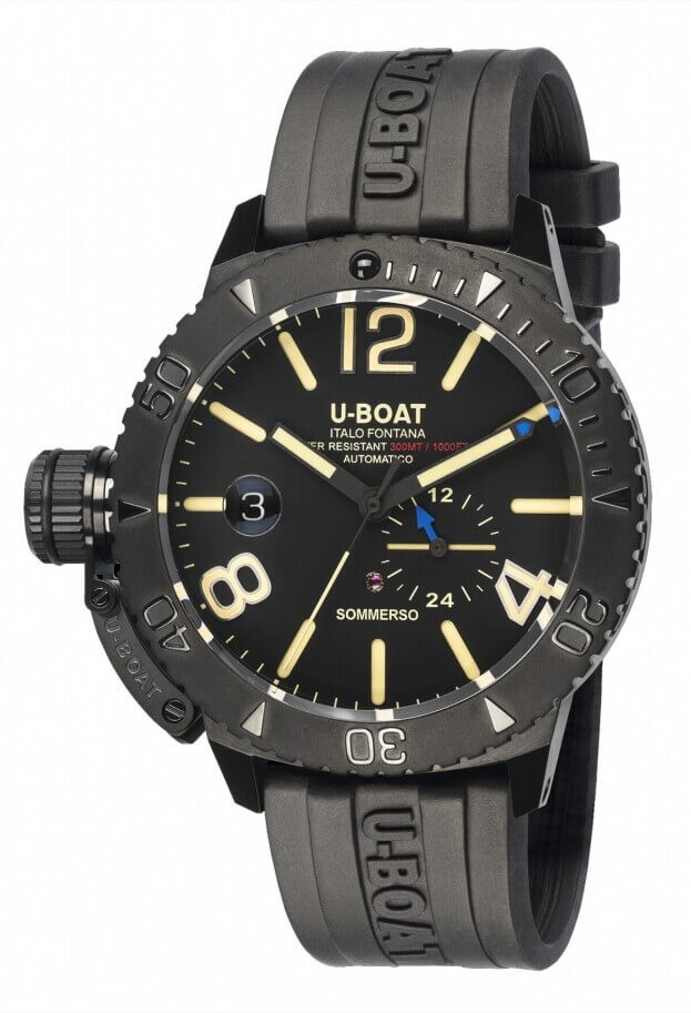 U-BOAT SOMMERSO DLC Automatic 46mm Black Dial Mens Watch