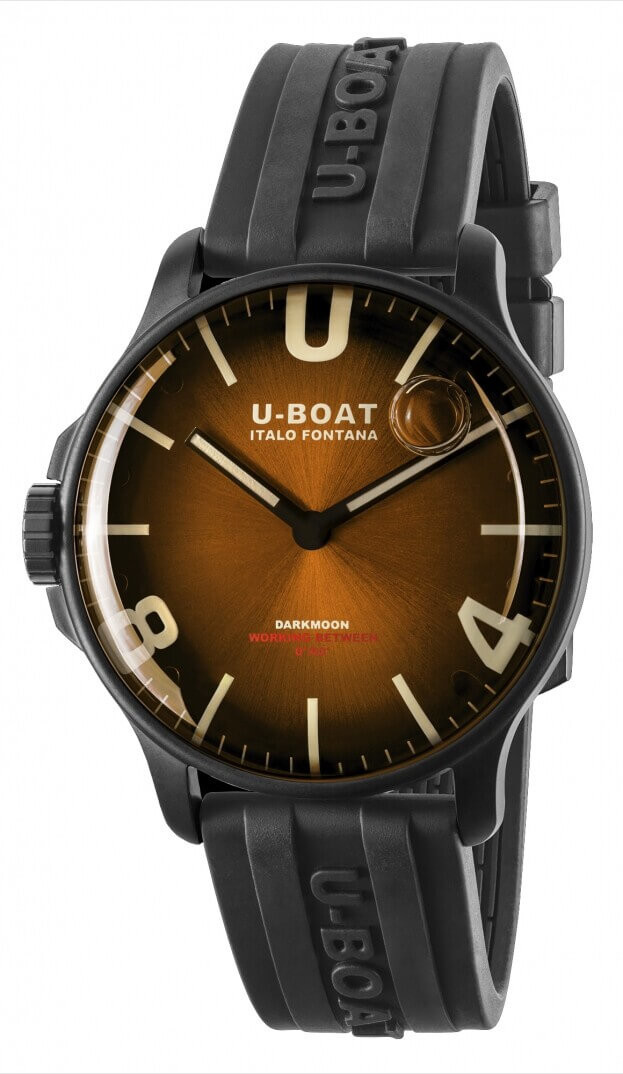 U-BOAT DARKMOON BROWN IPB SOLEIL Quartz 44mm Brown Dial