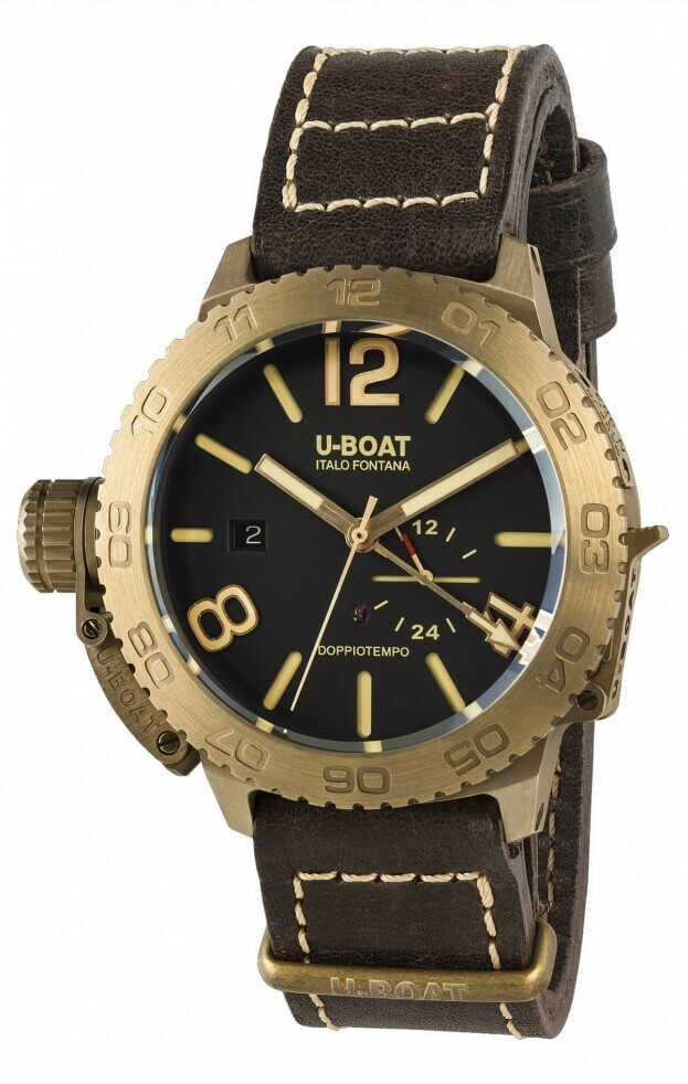 U-BOAT DOPPIOTEMPO 46 BRONZE BR Automatic 46mm Brown Dial