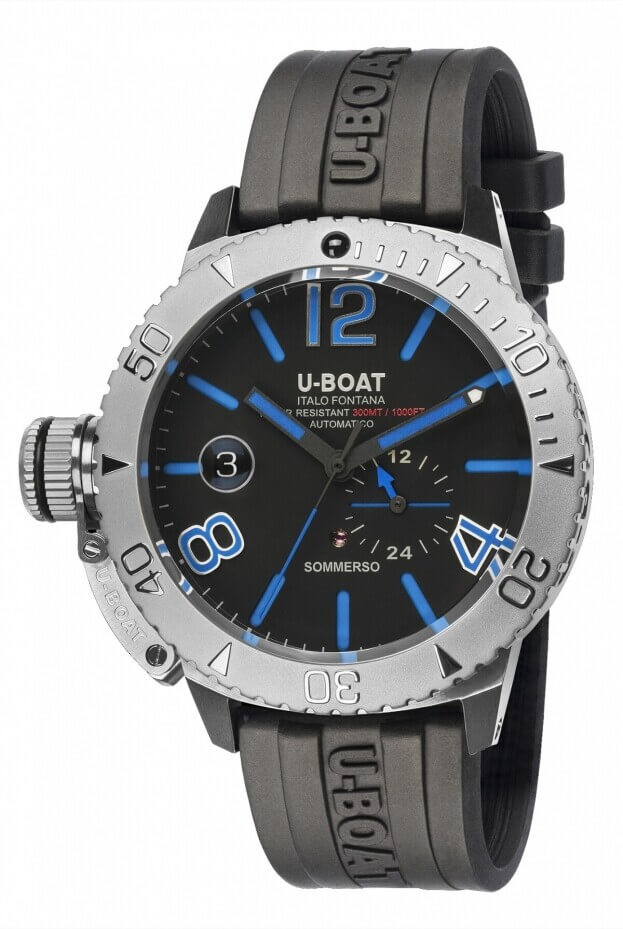 U-BOAT SOMMERSO BLUE Automatic 46mm Black Dial