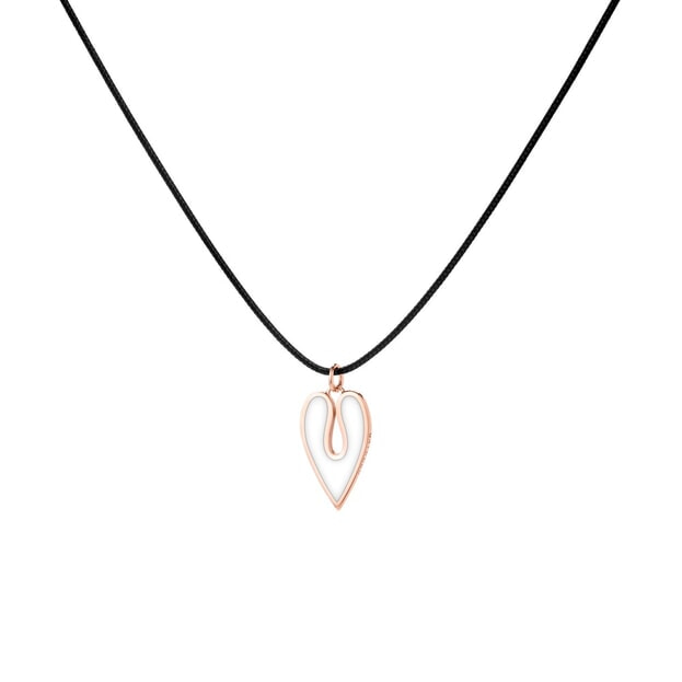 Very Gavello Μενταγιόν Lola 9K Ροζ Χρυσός & Essenza Λευκή