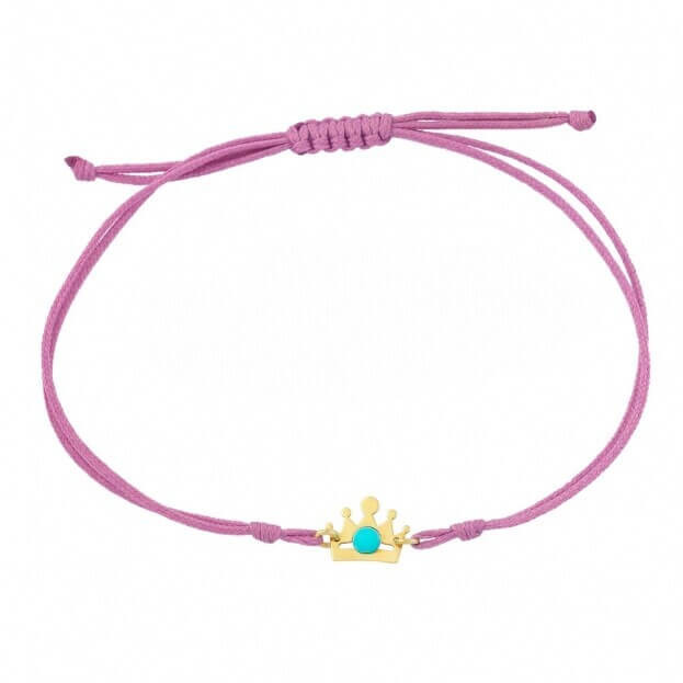 INGLESSIS COLLECTION GOLDIE - ΒΡΑΧΙΟΛΙ K14 ΚΙΤΡΙΝΟΣ ΧΡΥΣΟΣ ΜΕ ΛΙΛΑ ΚΟΡΔΟΝΙ