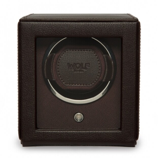 WOLF CUB WATCH WINDER WITH COVER ΚΑΦΕ ΜΥΛΟΣ ΠΕΡΙΣΤΡΟΦΗΣ ΓΙΑ ΑΥΤΟΜΑΤΟ ΡΟΛΟΙ